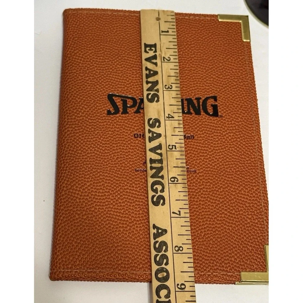 Spalding NBA Basketball Texture Folio Notepad‎ Holder Office Memo Pad Cover